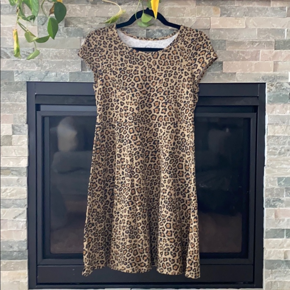 Wonder Nation Girls Cheetah Print Dress